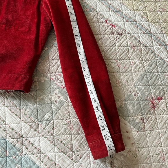 Jacob Suede Leather Rust Orange Cropped Jacket Size M - Picture 10 of 12